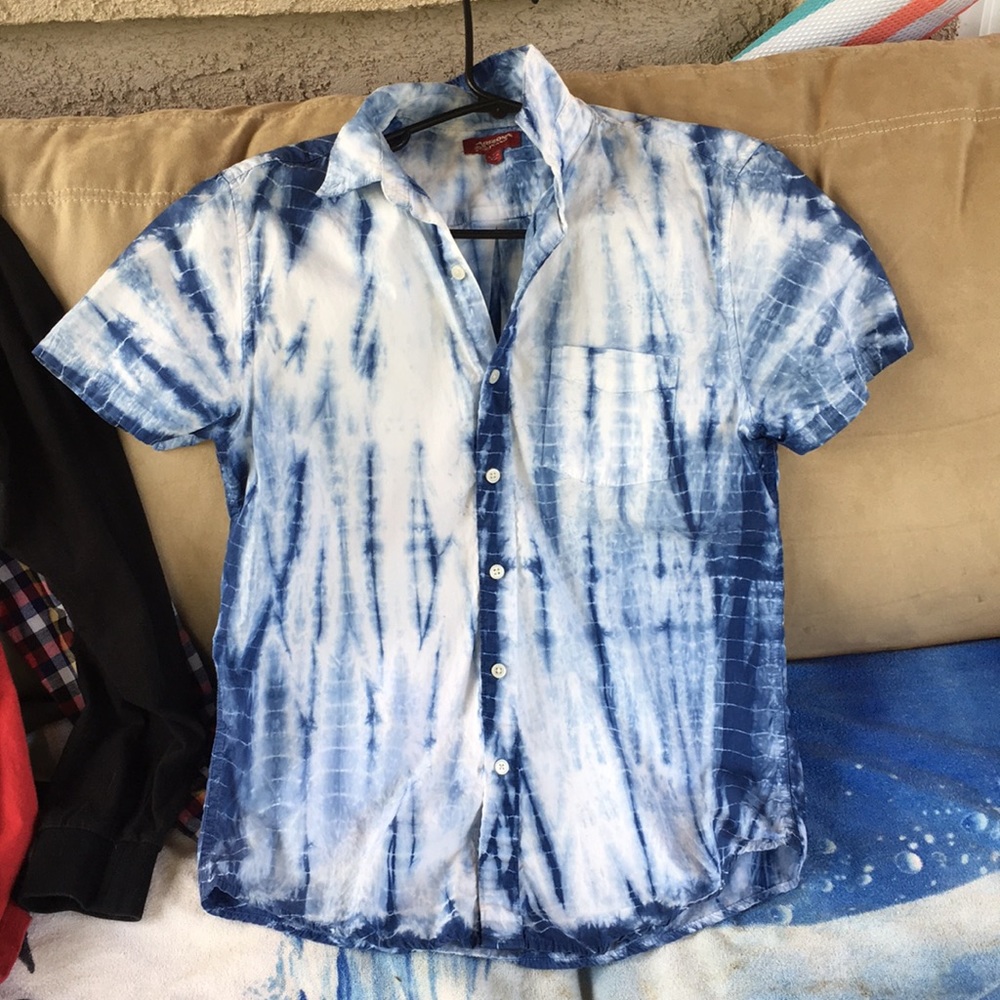 Tie dyed button up shirt